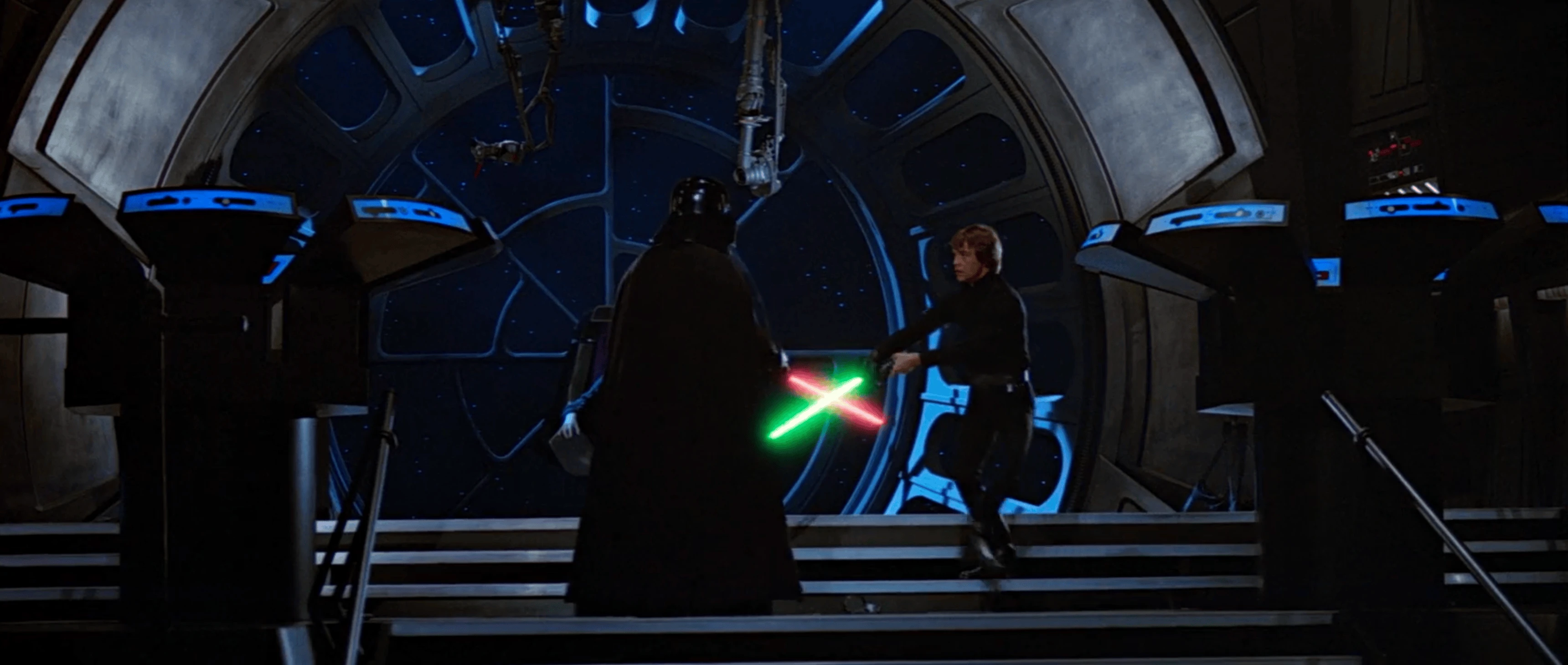 Luke affronte Vador, le combat final