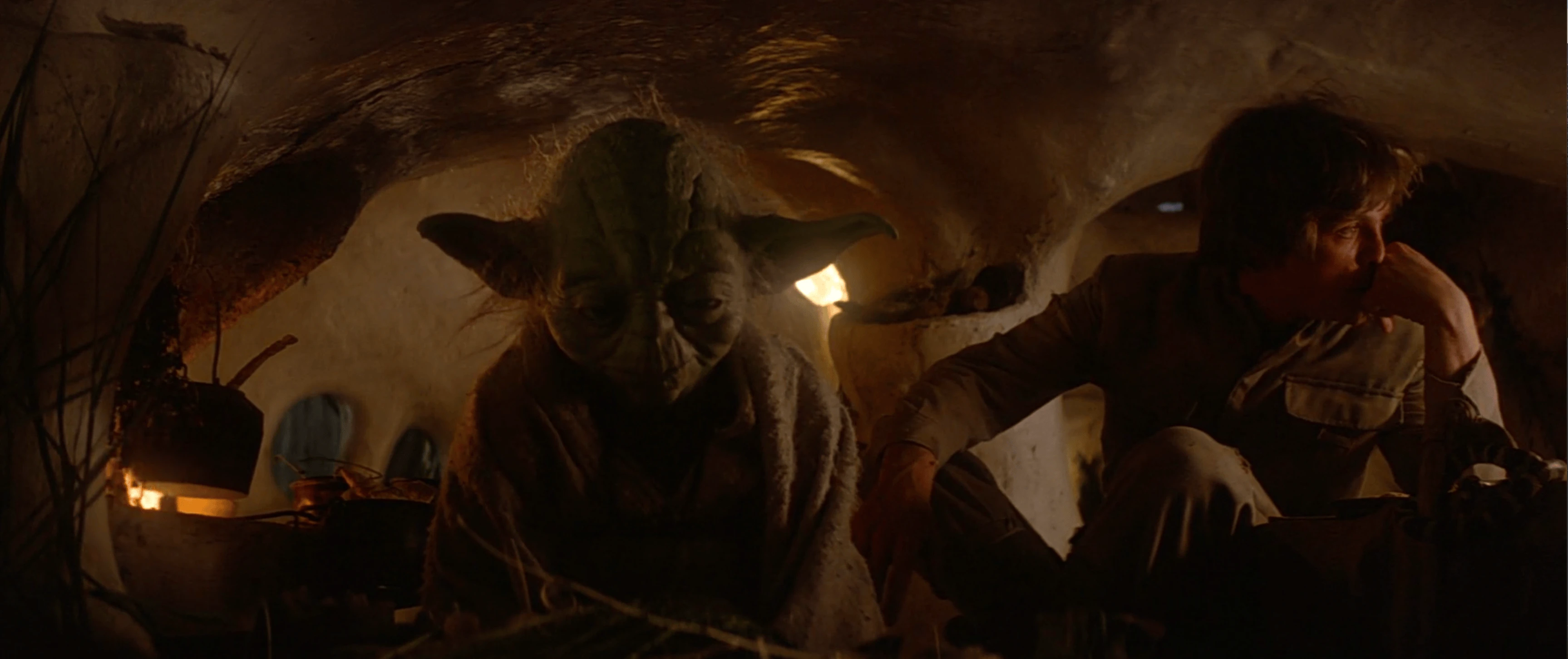 Luke et Yoda sur Dagobah